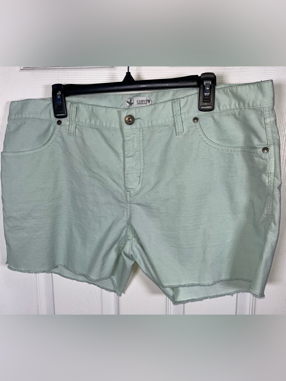 Carve Designs Women’s Oahu Corduroy Shorts Light  GreenCasual Organic Cotton 14